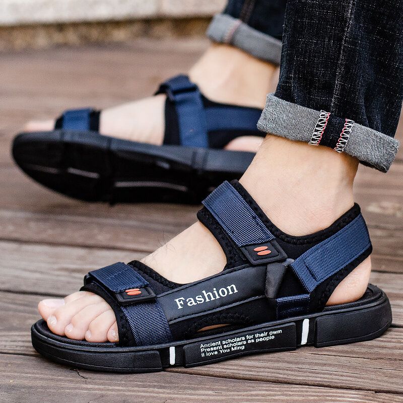 Atmungsaktive Geöffnete Rutschfeste Lässige Outdoor-sandalen Für Herren