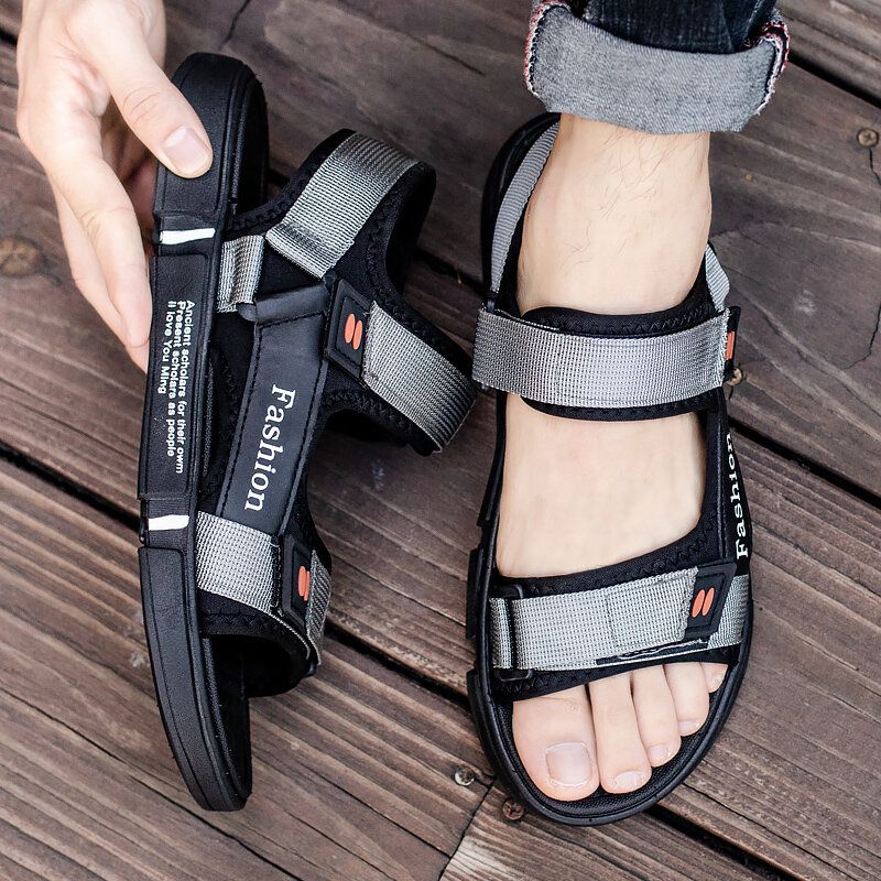 Atmungsaktive Geöffnete Rutschfeste Lässige Outdoor-sandalen Für Herren