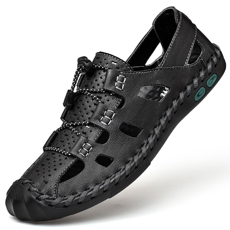 Atmungsaktive Herren-sandalen Mit Elastischem Band