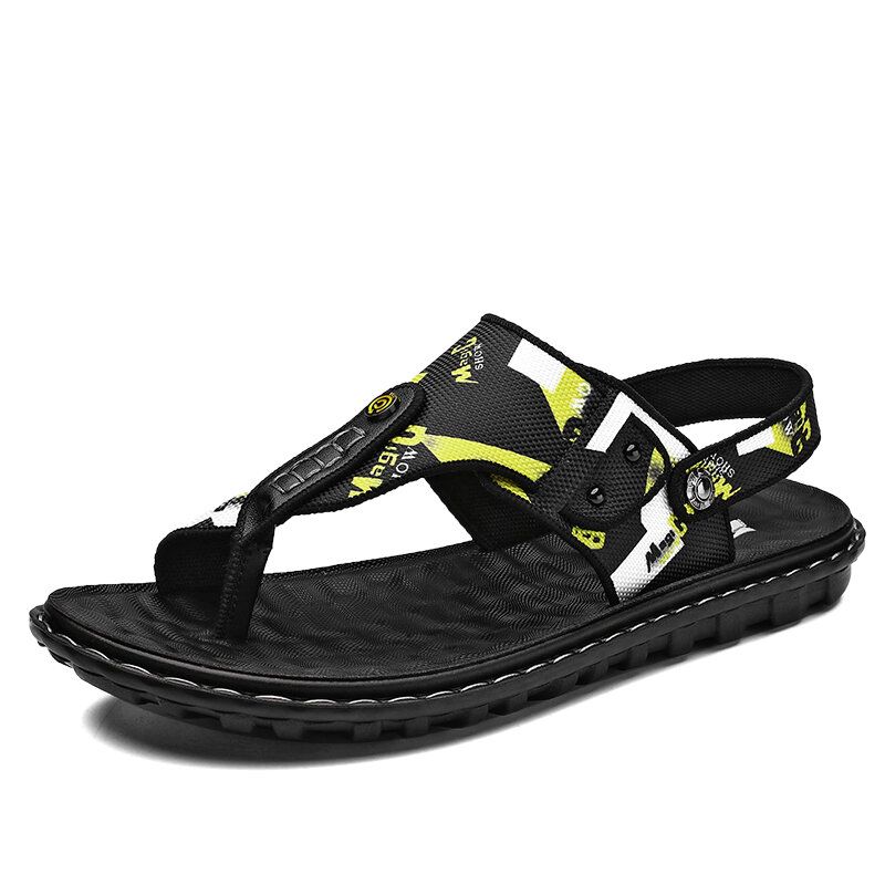 Atmungsaktive Rutschfeste Zwei-wege-strandsandalen Mit Clips Für Herren