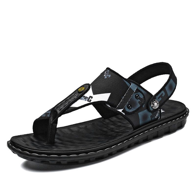 Atmungsaktive Rutschfeste Zwei-wege-strandsandalen Mit Clips Für Herren