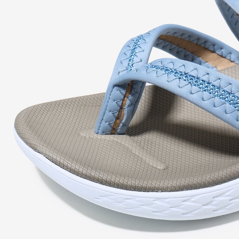 Damen-flip-flops Mit Weicher Sohle Zum Hineinschlüpfen Beiläufige Flache Sommersandalen