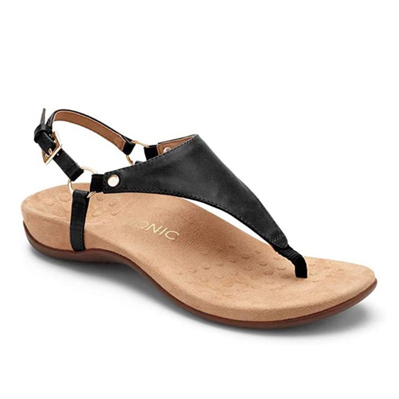 Frauen-metallschnallen-flip-flops Beiläufige Flache Slingback-sandalen