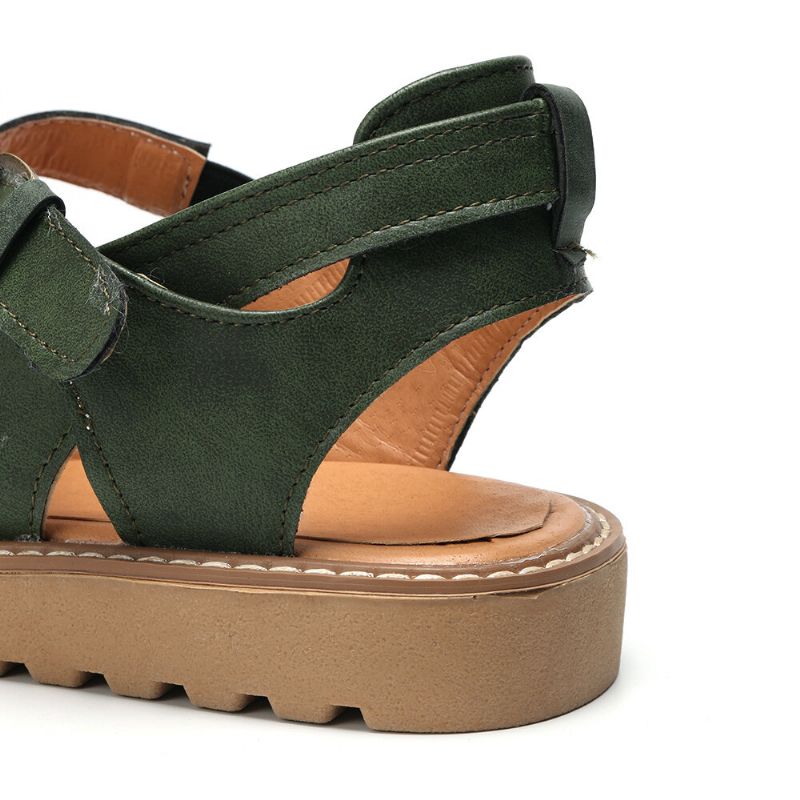 Geschlossene Zehensandalen Mit Breitem Schnitt Und Comgy Cross Bluckle-riemen Für Damen