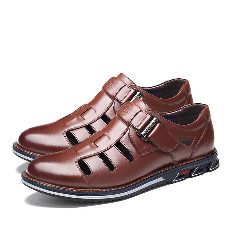 Herren Hakenschlaufe Aushöhlen Business Casual Dress Sandalen