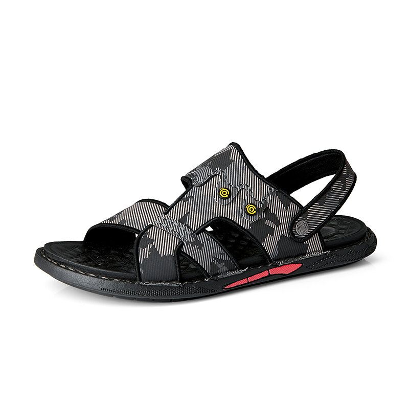 Herren-mikrofaser-leder Zwei-wege-weiche Rutschfeste Lässige Outdoor-sandalen