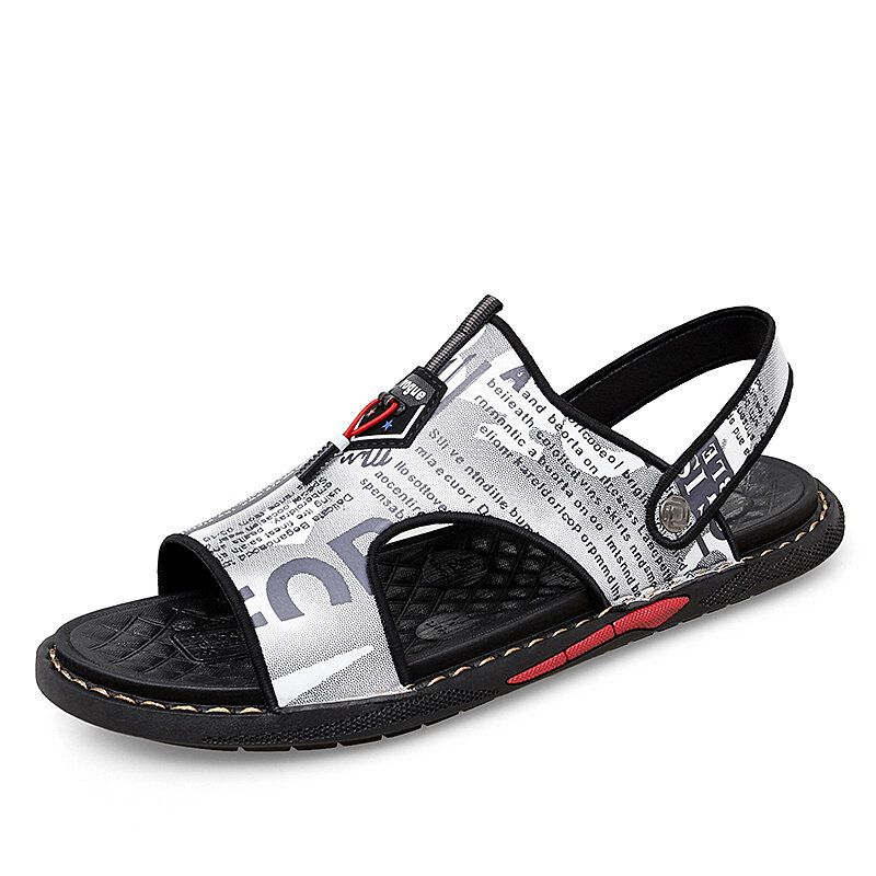 Herren-mikrofaser-zwei-wege-rutschfeste Leichte Lässige Outdoor-sandalen Zum Fahren