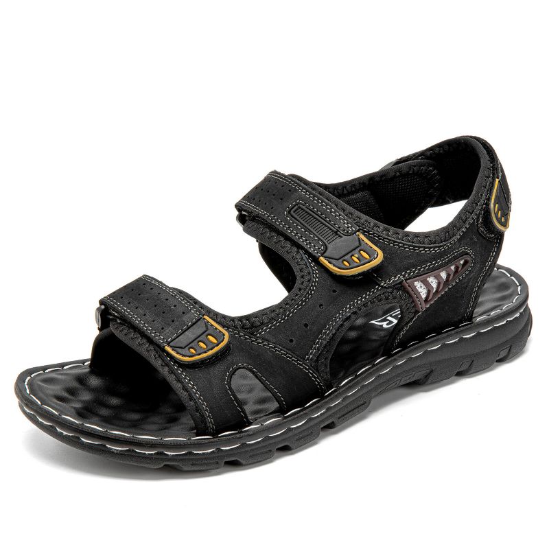 Herren Sommer Leder Outdoor Open Toe Beach Schuhe Casual Sandalen