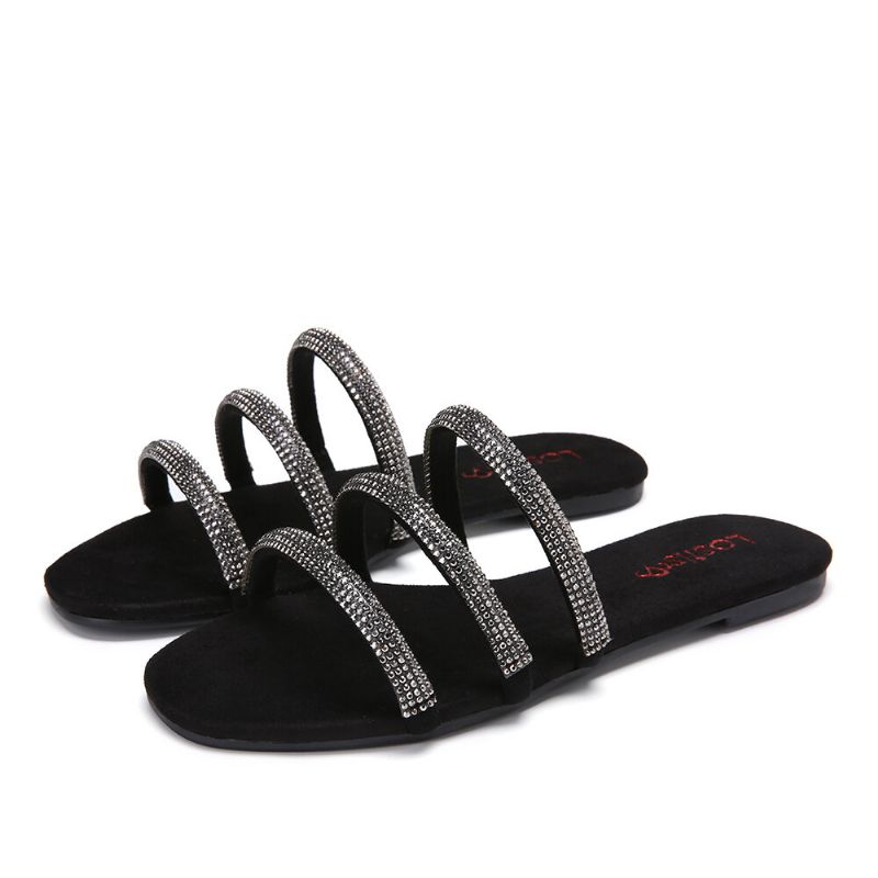 Lässige Sandalen Mit Dreifachbändern Für Damen