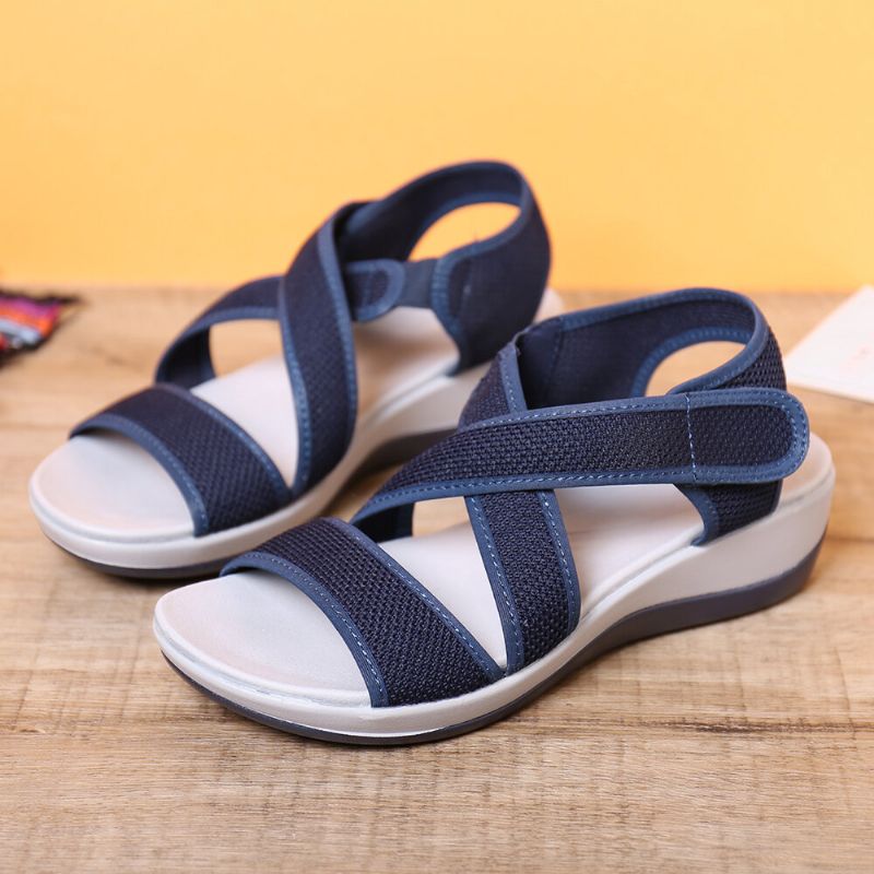 Lässige Sport-sandalen Mit Offener Zehenpartie Und Kreuzriemen