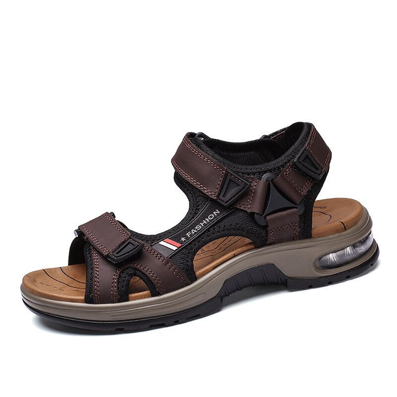 Leder Sommer Plus Size Outdoor Open Toe Athleisure Sandalen