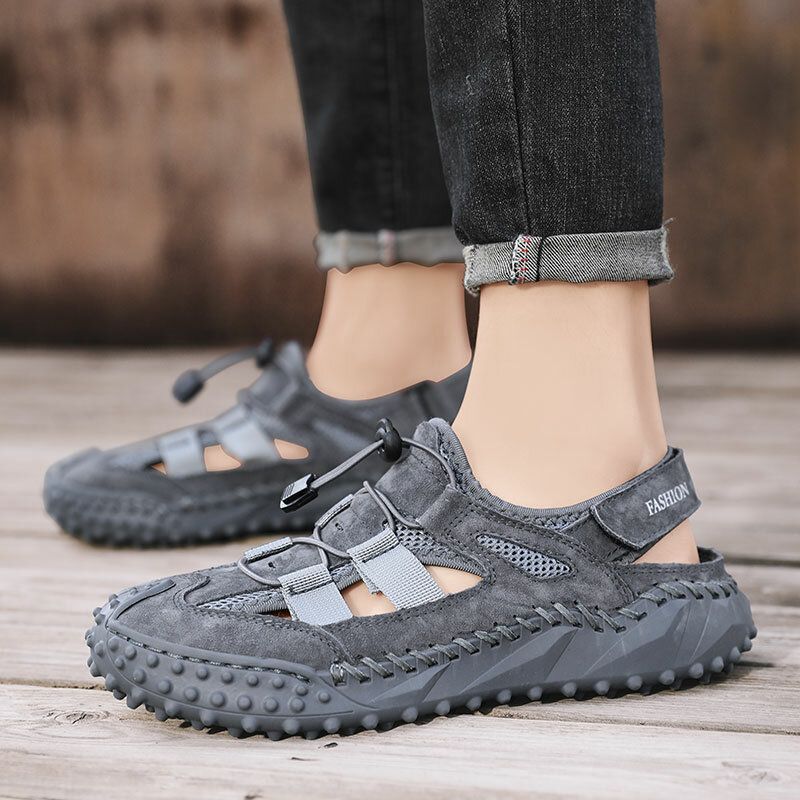 Männer Mesh Atmungsaktive Outdoor Lässige Mode Sandalen Dicke Sohle Strandschuhe