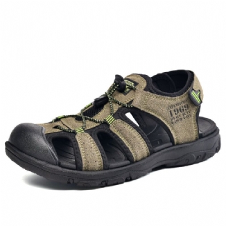 Summer Toe Protected Outdoor Suede Roman Beach Schuhe Lässige Sandalen