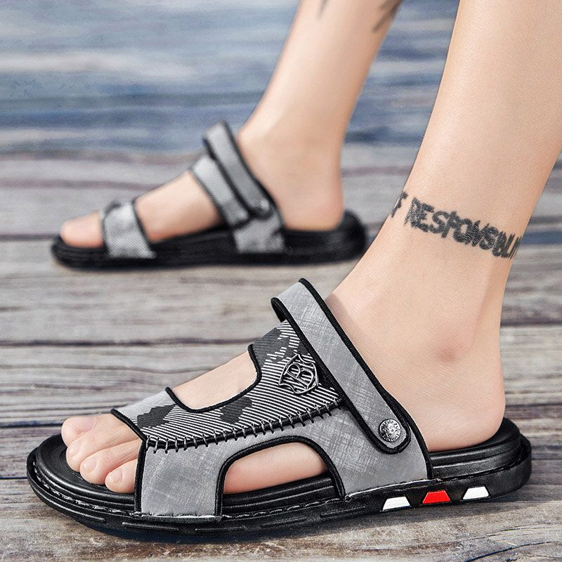 Zwei-wege-rutschfeste Leichte Lässige Outdoor-sandalen Für Herren