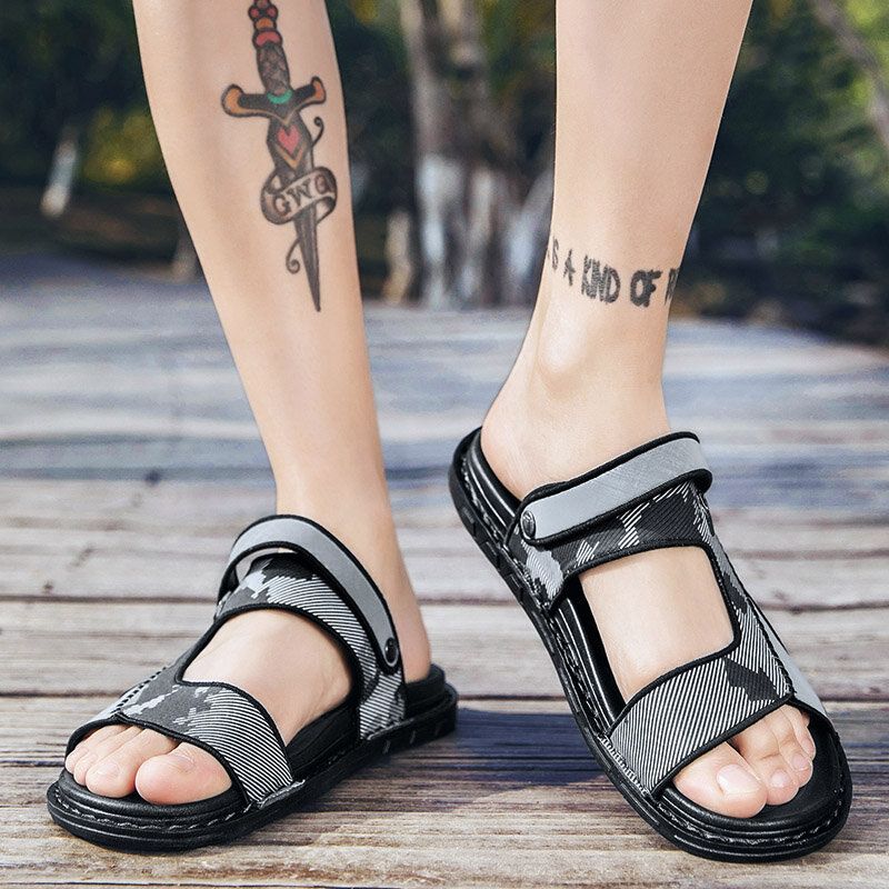 Zwei-wege-rutschfeste Leichte Lässige Outdoor-sandalen Für Herren