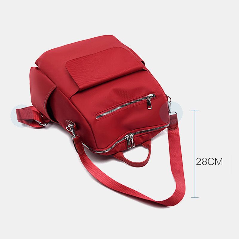 Damen Casual Oxford Große Kapazität Klapptasche Cabrio Strap Outdoor Reise Umhängetasche Rucksack