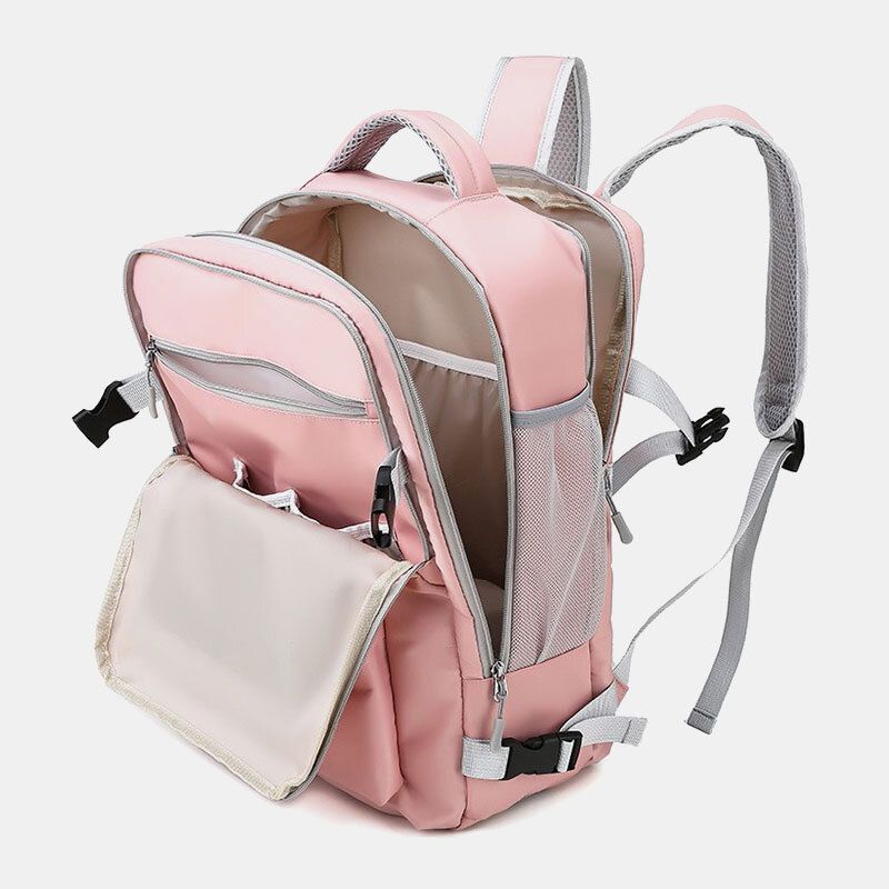 Damen Nylon Multi-pocket Schuhfach Rucksack Multifunktionale Reisetasche Mit Großem Fassungsvermögen