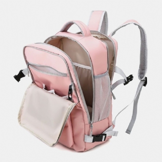 Damen Nylon Multi-pocket Schuhfach Rucksack Multifunktionale Reisetasche Mit Großem Fassungsvermögen