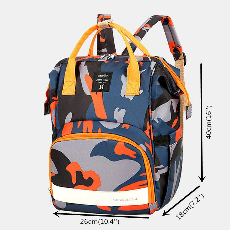 Damen Oxford Camo Multifunktionaler Wasserdichter Rucksack Mit Großem Fassungsvermögen