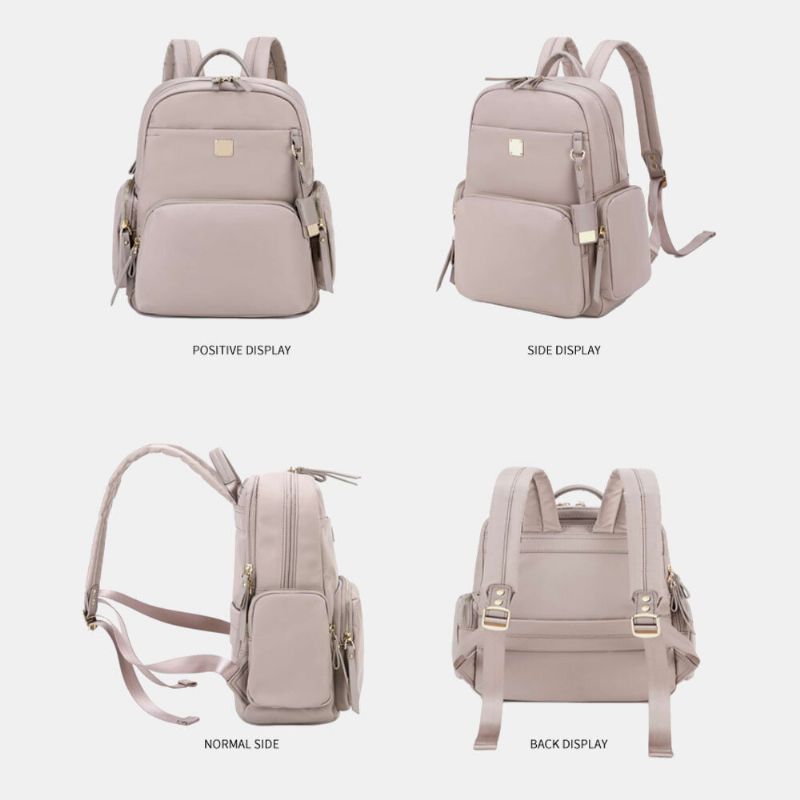 Damen Oxford-rucksack Mit Großer Kapazität Und Mehreren Taschen Lässige 13.3/14-zoll-laptoptasche