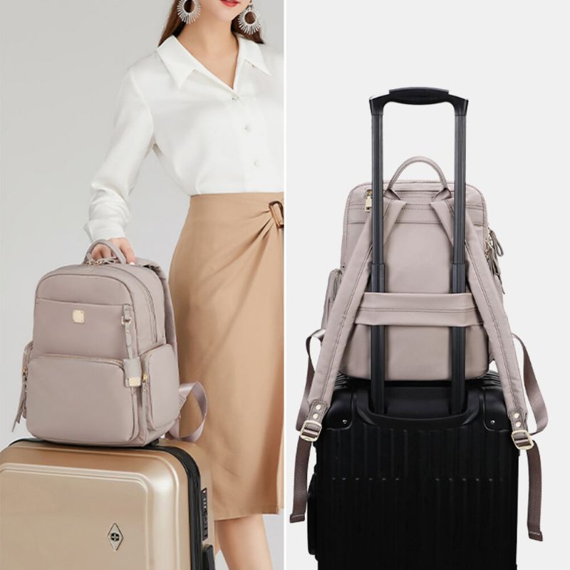 Damen Oxford-rucksack Mit Großer Kapazität Und Mehreren Taschen Lässige 13.3/14-zoll-laptoptasche