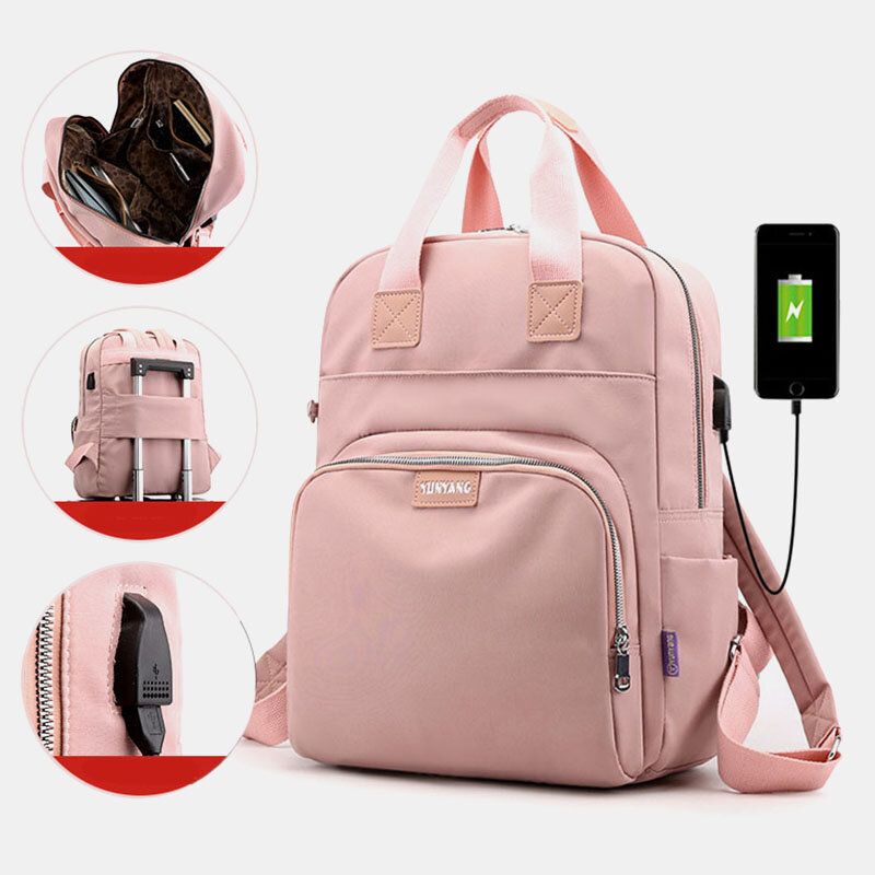 Damenmode-rucksack Mit Großem Fassungsvermögen Und Usb-ladeanschluss