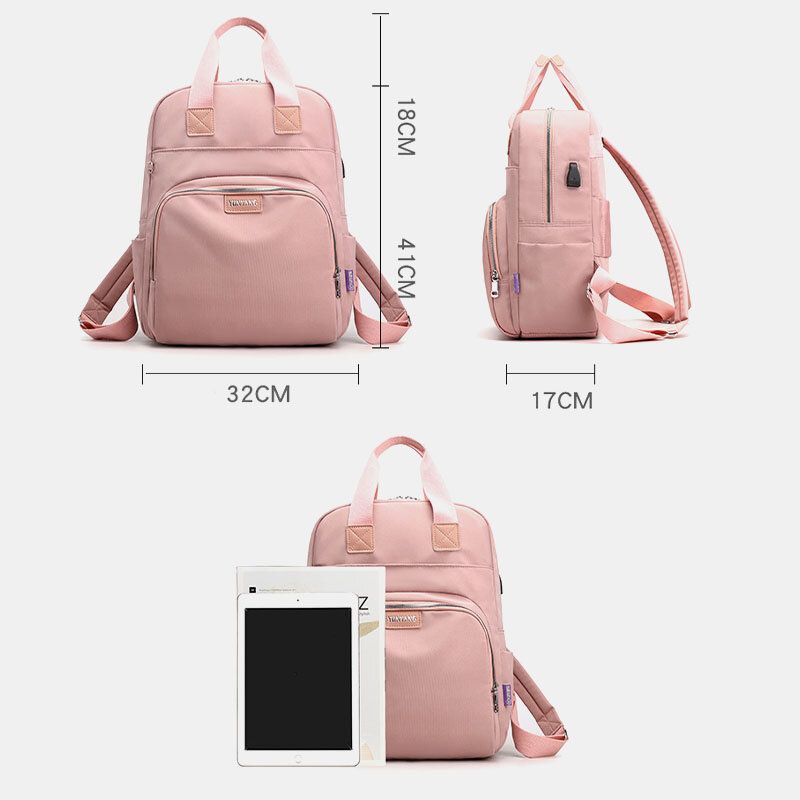 Damenmode-rucksack Mit Großem Fassungsvermögen Und Usb-ladeanschluss