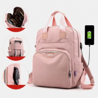 Damenmode-rucksack Mit Großem Fassungsvermögen Und Usb-ladeanschluss