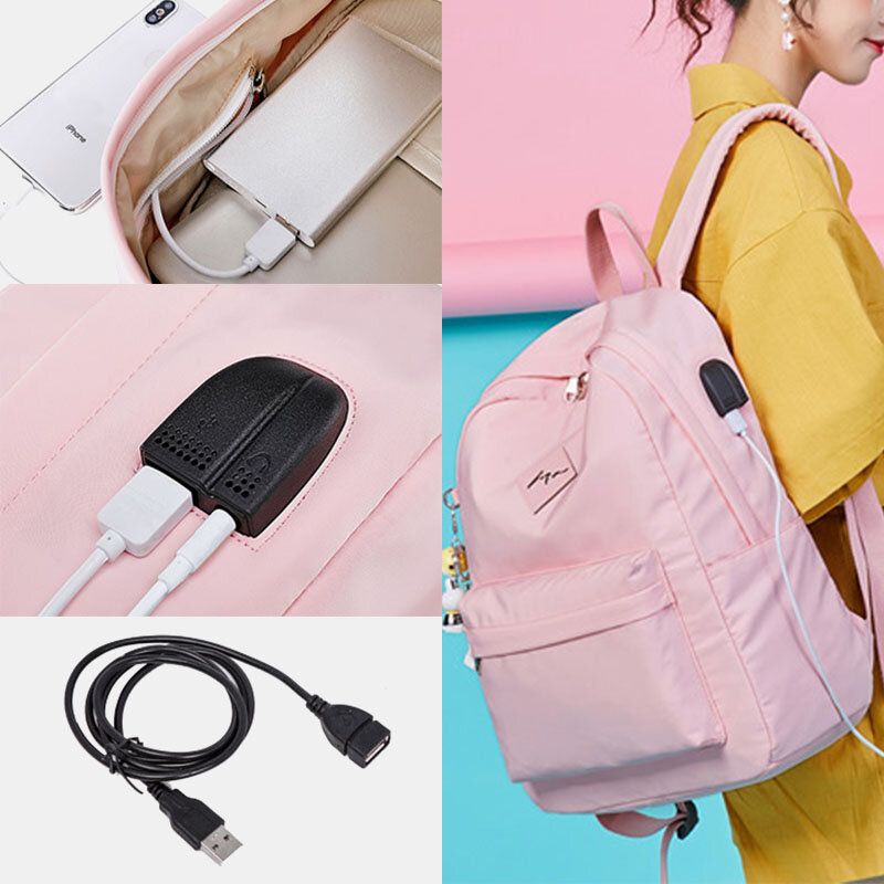 Damenmode-rucksack Mit Großer Kapazität Und Usb-ladeanschluss