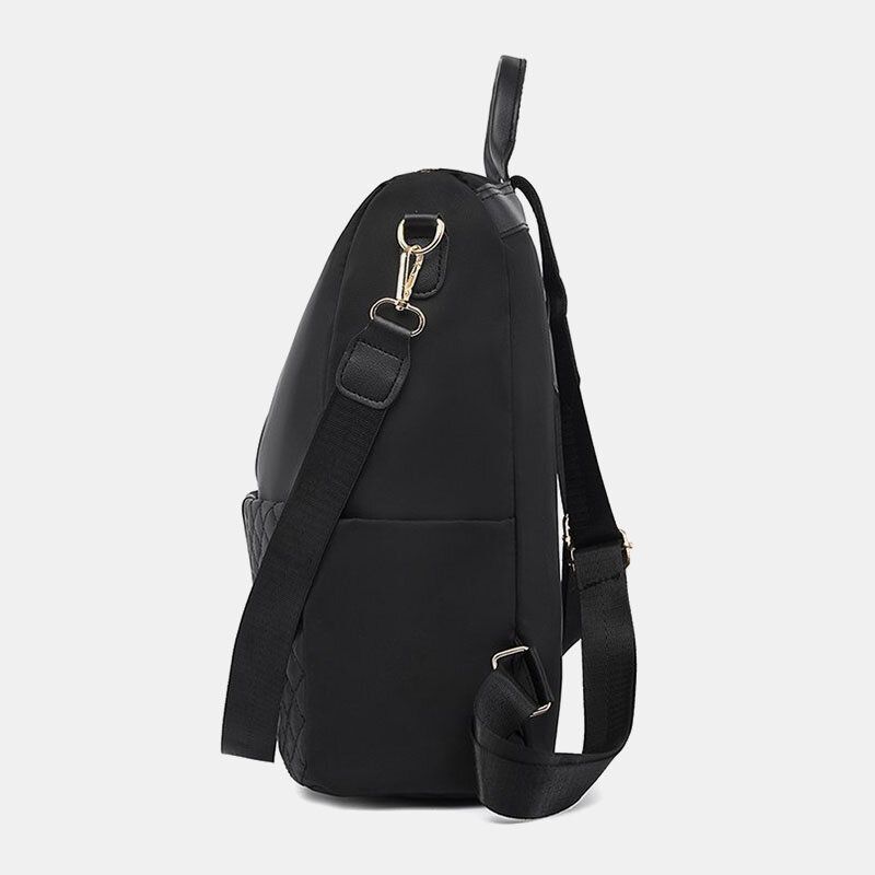 Frauen Casual Soild Strap Design Große Kapazität 14 Zoll Laptop Handtasche Rucksack