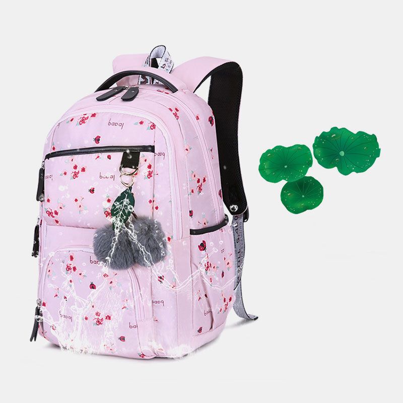 Frauen Fluffy Ball Print Anti-diebstahl-multifunktions-laptop-rucksack