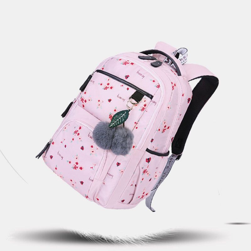 Frauen Fluffy Ball Print Anti-diebstahl-multifunktions-laptop-rucksack