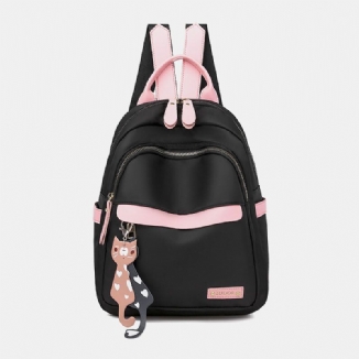 Frauen Oxford Wasserdicht Cartoon Multi-carry Patchwork Casual Rucksack