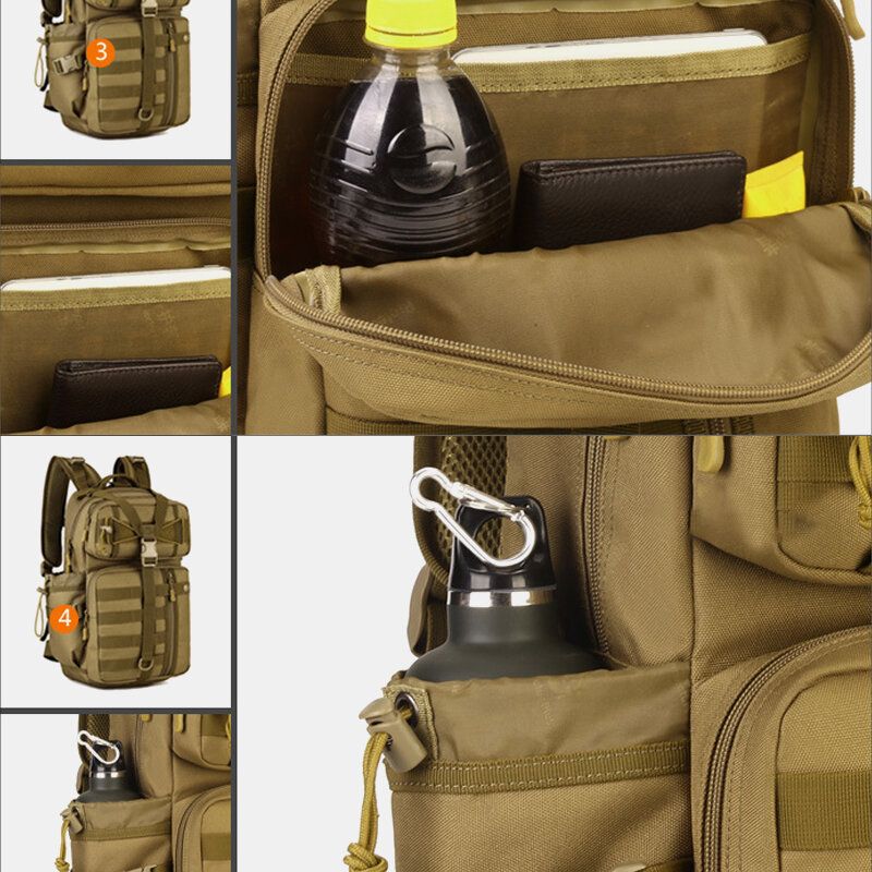 Herren Canvas Camouflage Tactical Outdoor Klettern Reisen Reiten Camping Rucksack