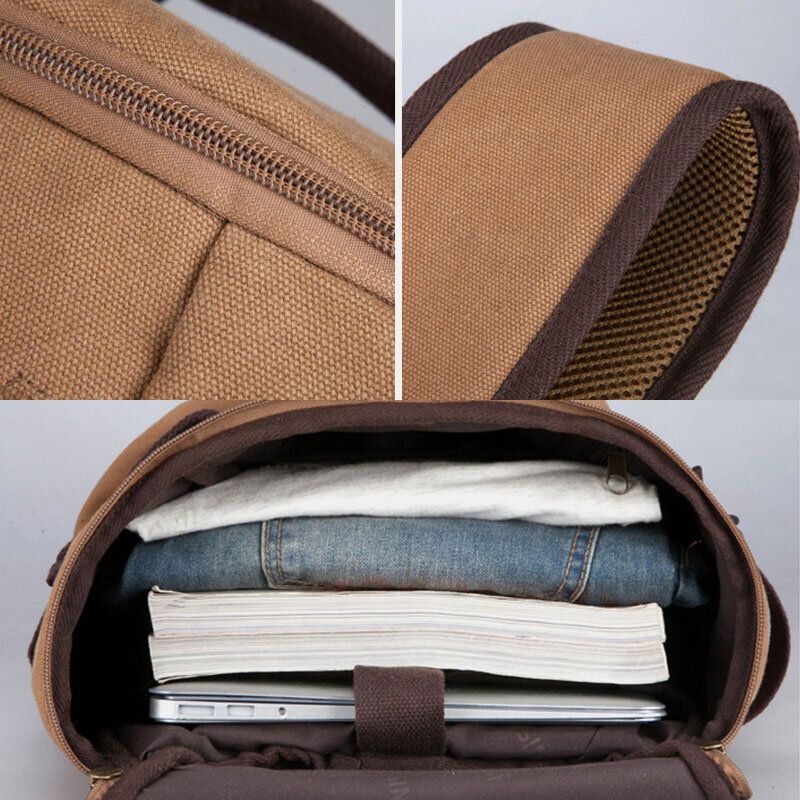 Herren Canvas Reiserucksack Multifunktions Mit Usb-ladefunktion Handtasche Umhängetasche Umhängetasche