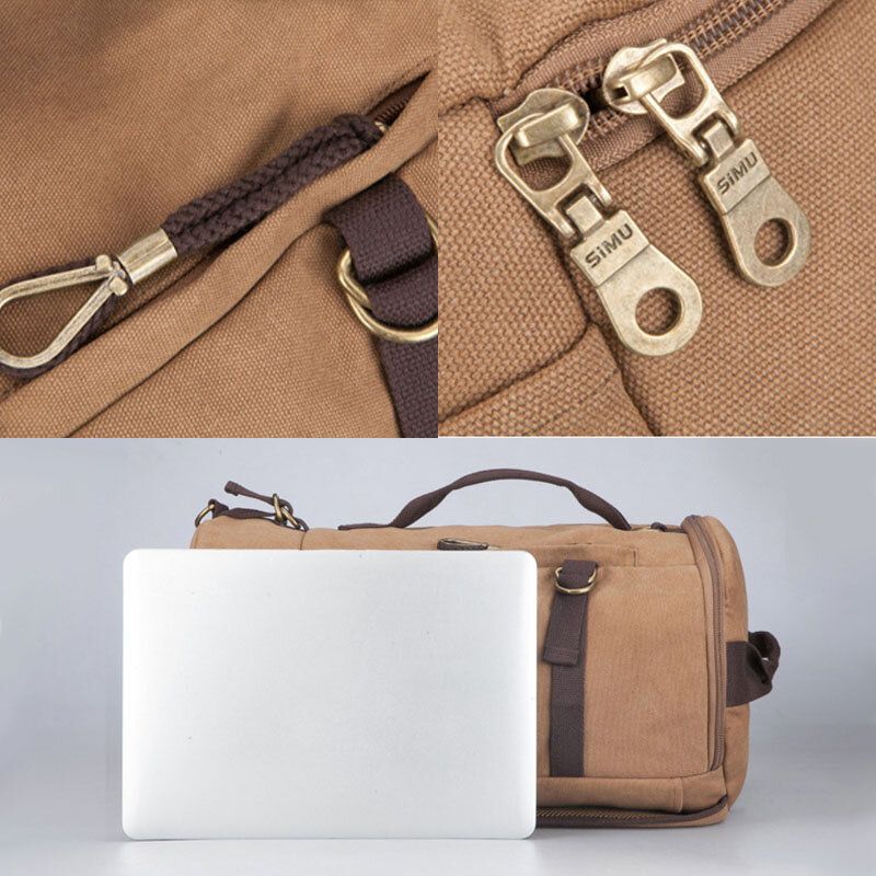 Herren Canvas Reiserucksack Multifunktions Mit Usb-ladefunktion Handtasche Umhängetasche Umhängetasche