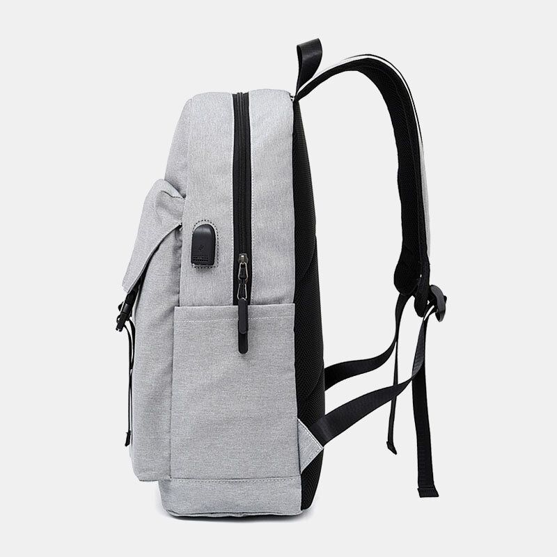 Herren Casual Wild 15.6 Zoll Laptoptasche Mit Großer Kapazität Usb-aufladung Wasserdichter Schultaschenrucksack