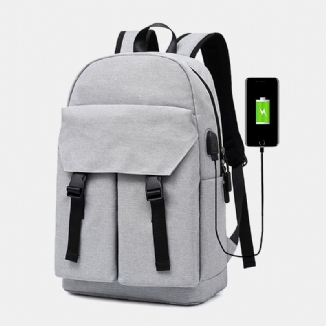 Herren Casual Wild 15.6 Zoll Laptoptasche Mit Großer Kapazität Usb-aufladung Wasserdichter Schultaschenrucksack