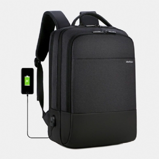 Herren Große Kapazität Wasserdichte Usb-aufladung 15.6-zoll-laptoptasche Business Outdoor-rucksack