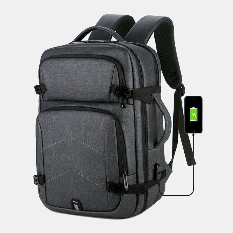 Herren Große Kapazität Wasserdichte Usb-aufladung 16-zoll-laptoptasche Business Outdoor-handtaschen-rucksack