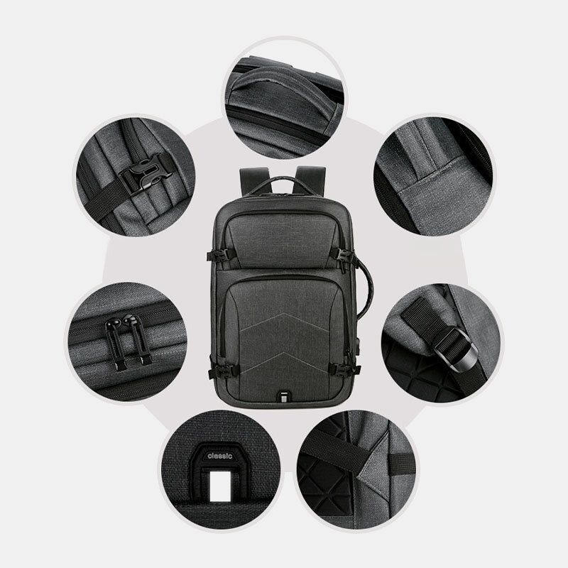 Herren Große Kapazität Wasserdichte Usb-aufladung 16-zoll-laptoptasche Business Outdoor-handtaschen-rucksack