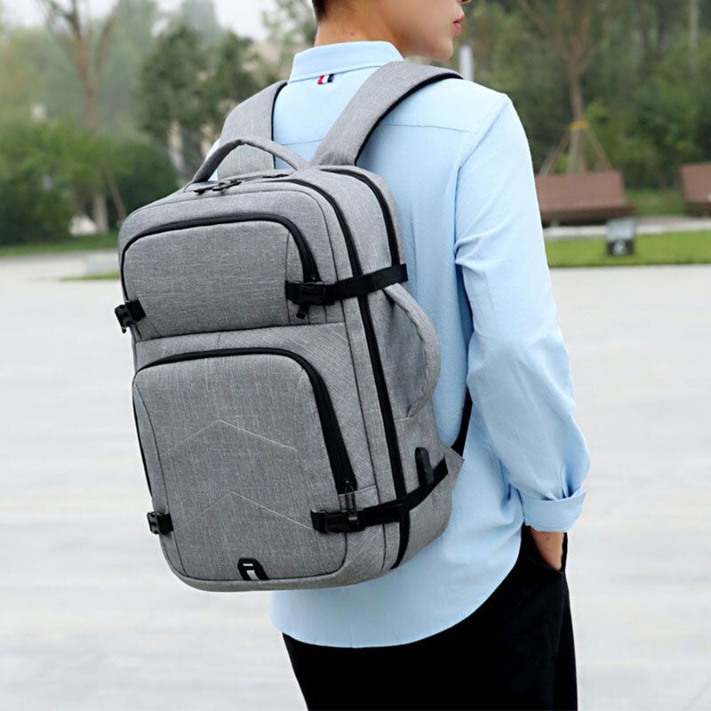 Herren Große Kapazität Wasserdichte Usb-aufladung 16-zoll-laptoptasche Business Outdoor-handtaschen-rucksack