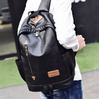 Herren Kunstleder Casual Fashion 14 Zoll Laptoptasche Schultasche Reiserucksack