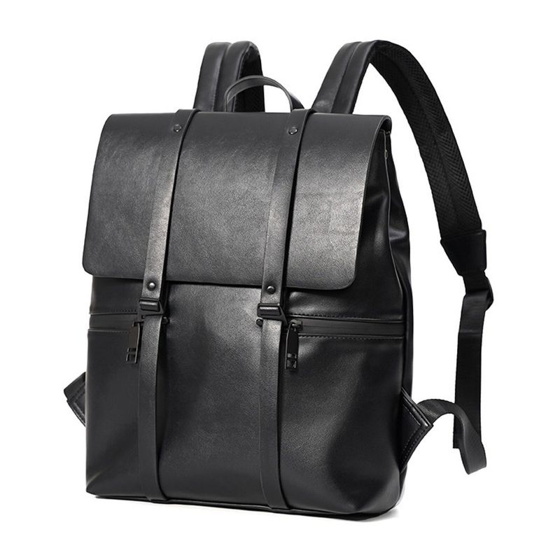 Herren-kunstleder-vintage-rucksack Mit Großem Fassungsvermögen Wasserdichter Langlebiger Rucksack