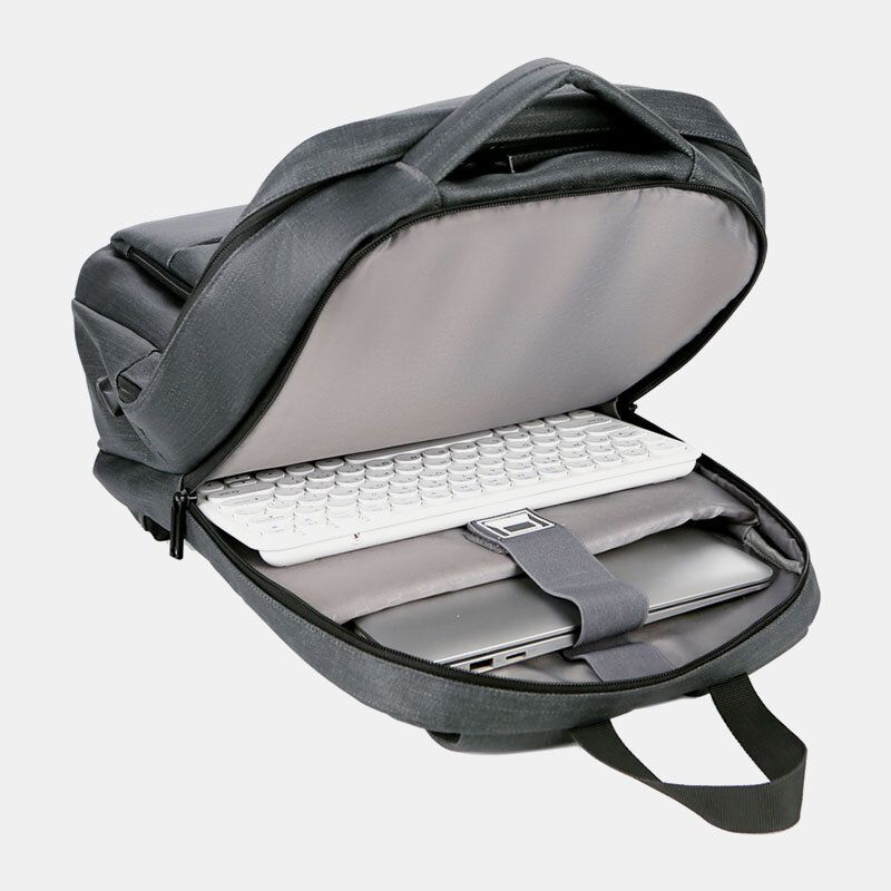 Herren Nylon Große Kapazität 14 Zoll Laptoptasche Mehrlagiger Business Casual Reiserucksack Mit Usb-aufladung