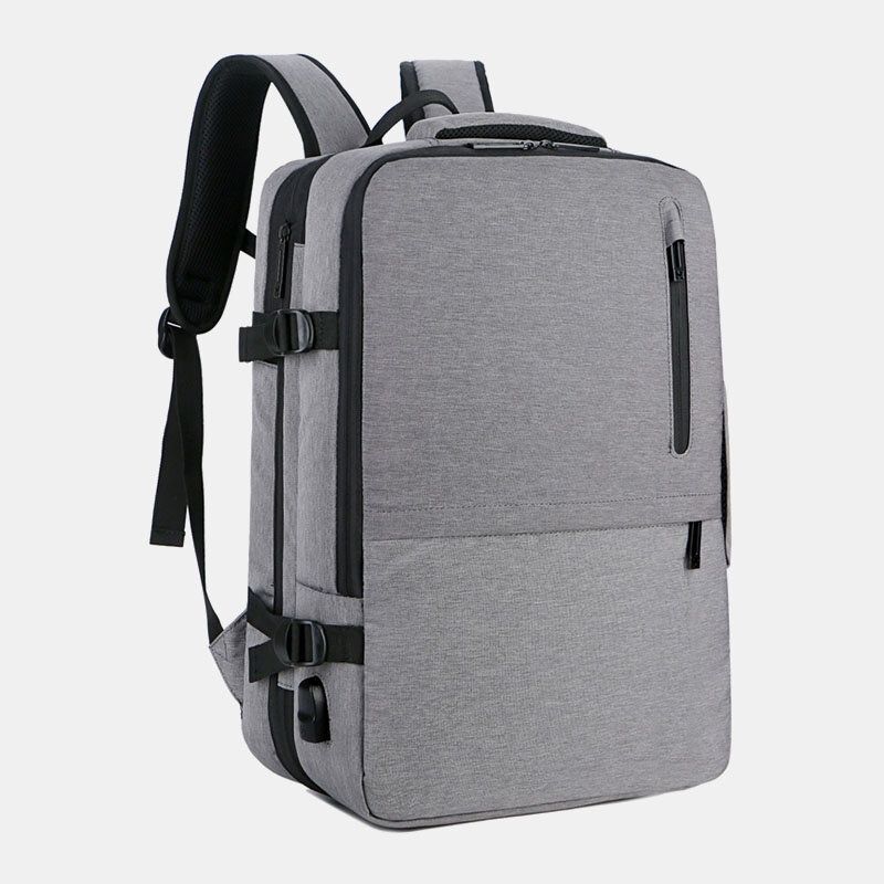 Herren Oxford-erweiterungskapazität Usb-aufladung Multi-pocket-business-laptop-taschen-rucksack