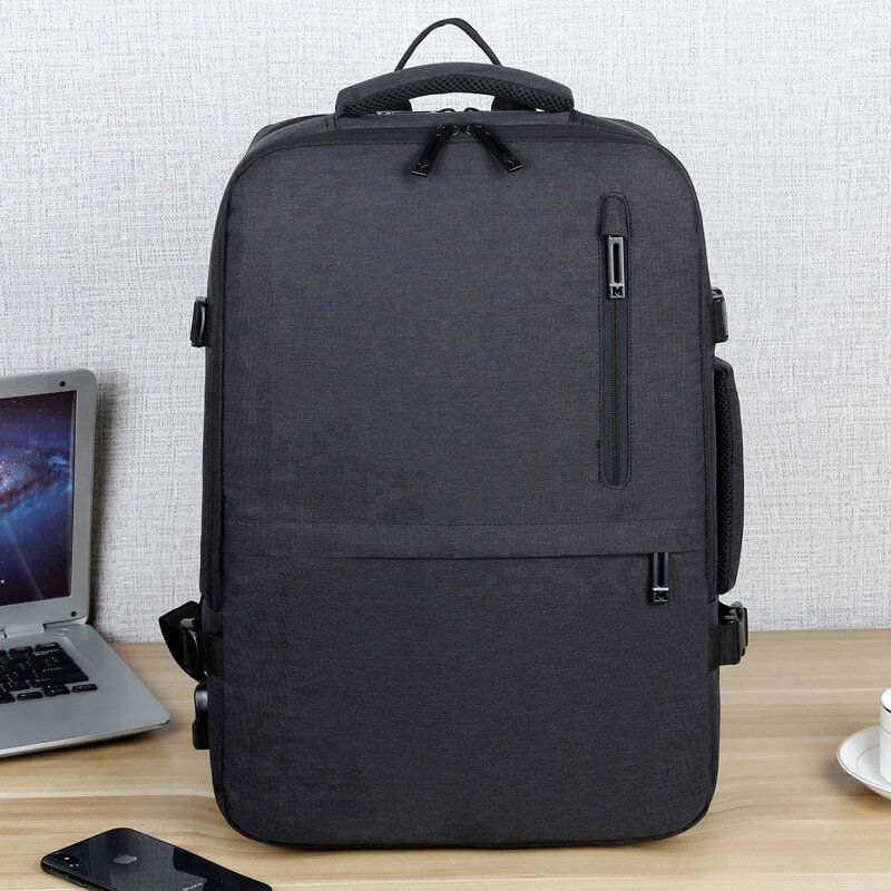 Herren Oxford-erweiterungskapazität Usb-aufladung Multi-pocket-business-laptop-taschen-rucksack