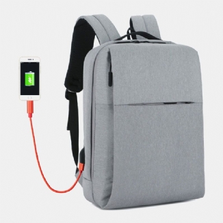 Herren Rucksack Aus Polyester Mit Usb-aufladung Und Großer Kapazität Für Business-laptoptaschen