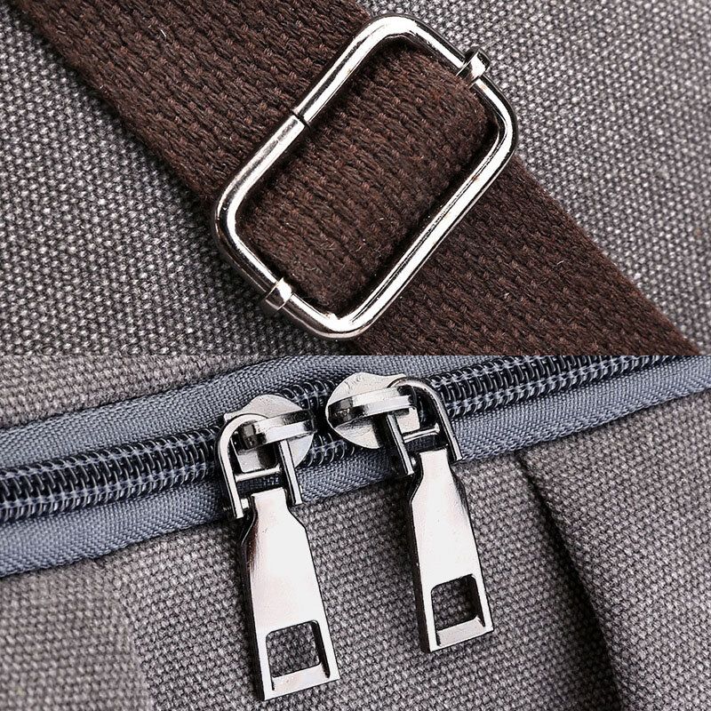 Männer Canvas Fold Große Kapazität Lässige Reise 14 Zoll Laptoptasche Reisetasche Schultasche Rucksack