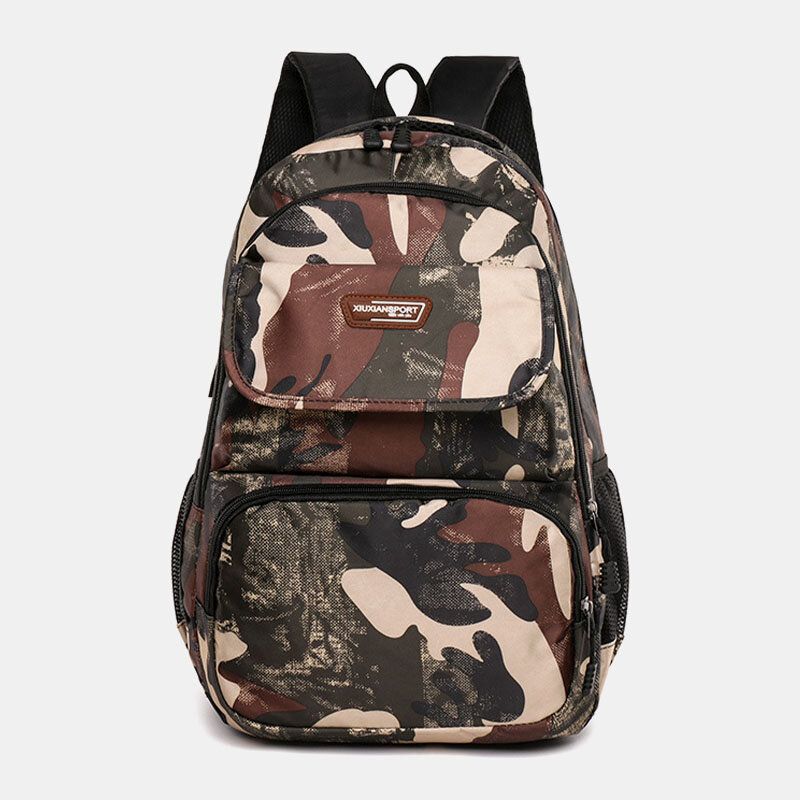 Männer Große Kapazität Camouflage Wasserdichte Schüler Schultasche 15.6 Zoll Laptoptasche Reise Outdoor Rucksack